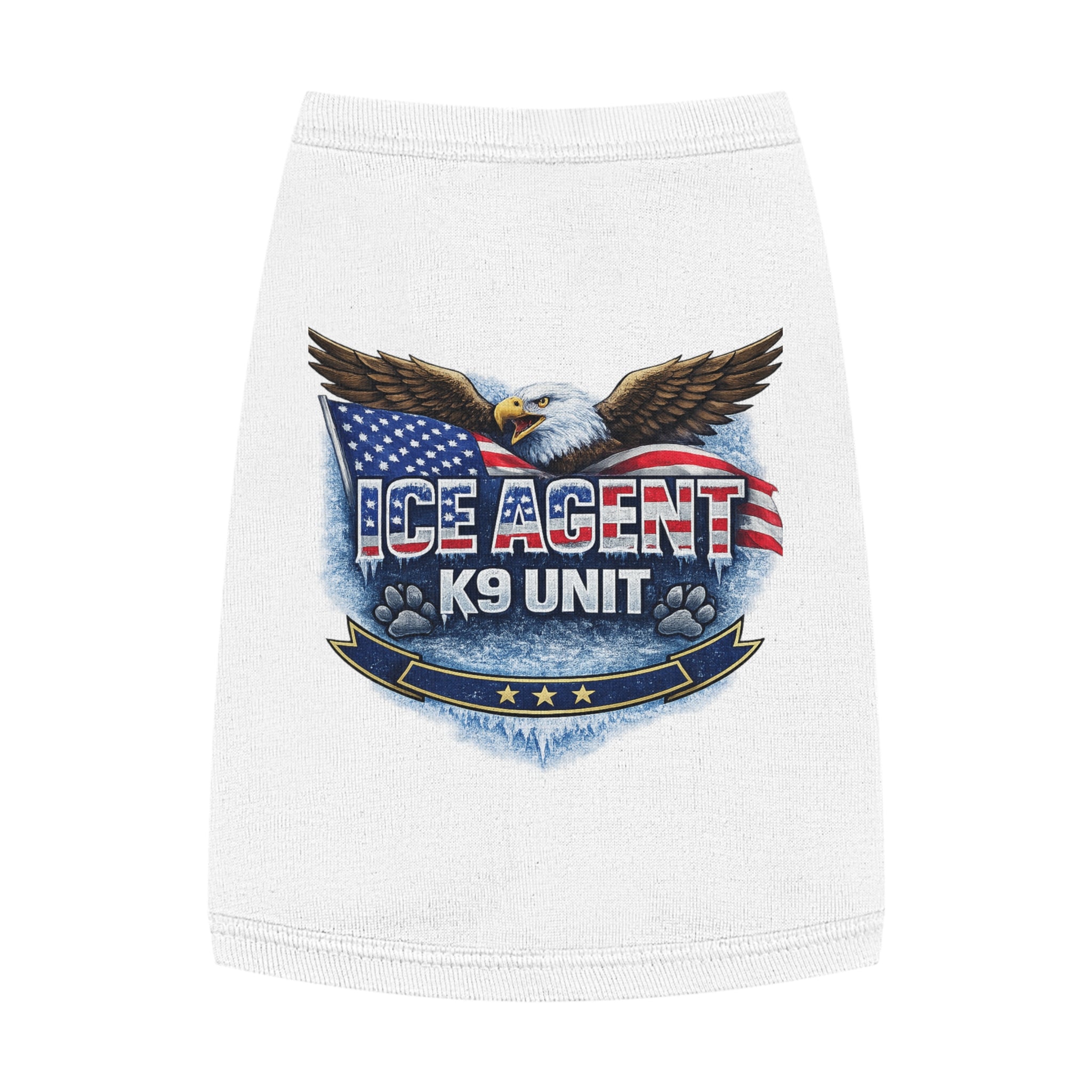 ICE AGENT K9 Unit Pet Tank Top — Patriotic Police K9 Dog Shirt