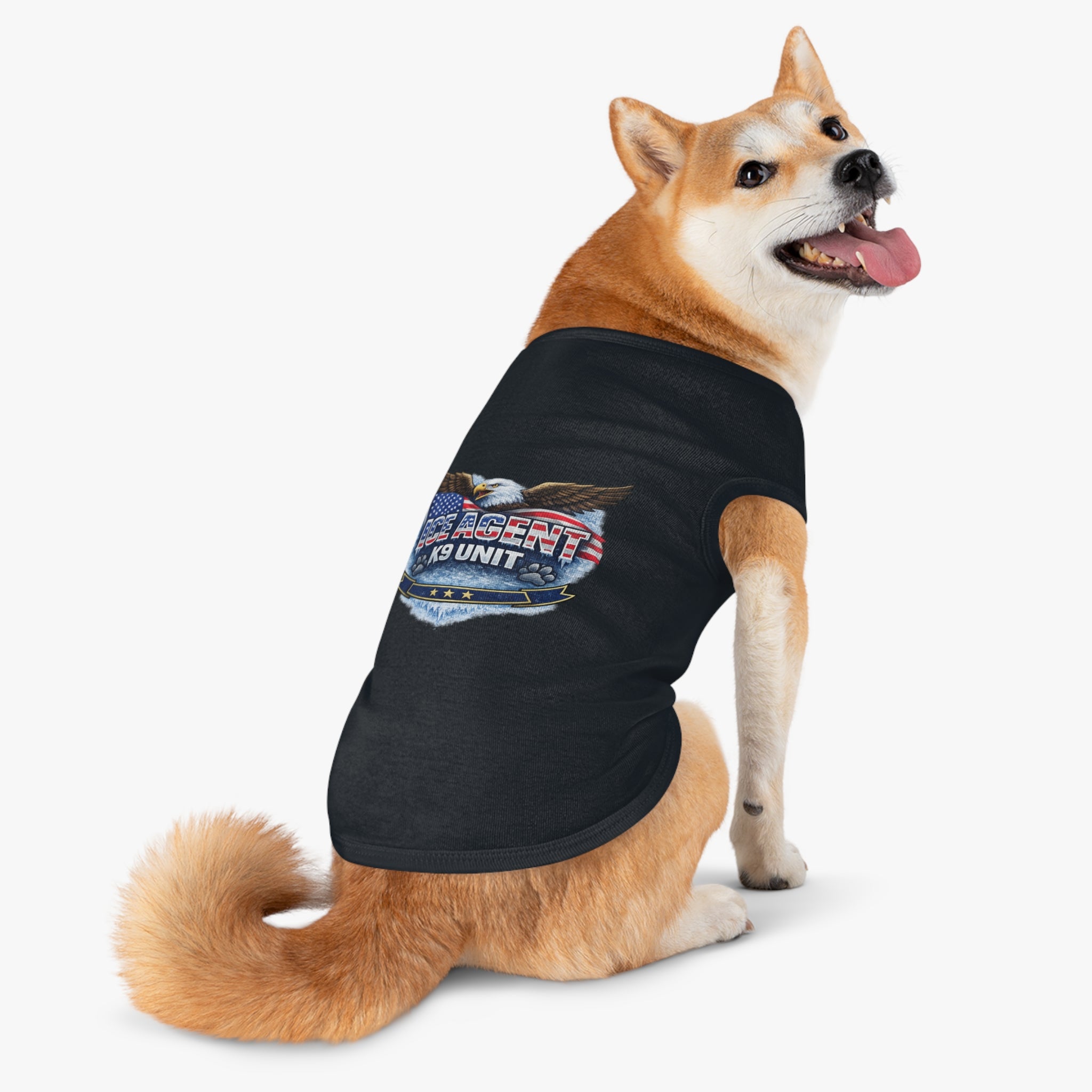 ICE AGENT K9 Unit Pet Tank Top — Patriotic Police K9 Dog Shirt