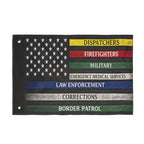 American Tribute Flag — Thin Line Service Stripes (Dispatchers, Firefighters, Military, EMS, Law Enforcement, Corrections, Border [...]