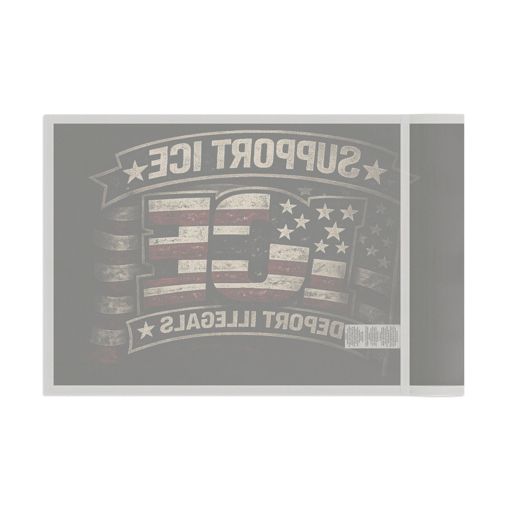 Support ICE Flag – "Deport Illegals" Patriotic American Banner