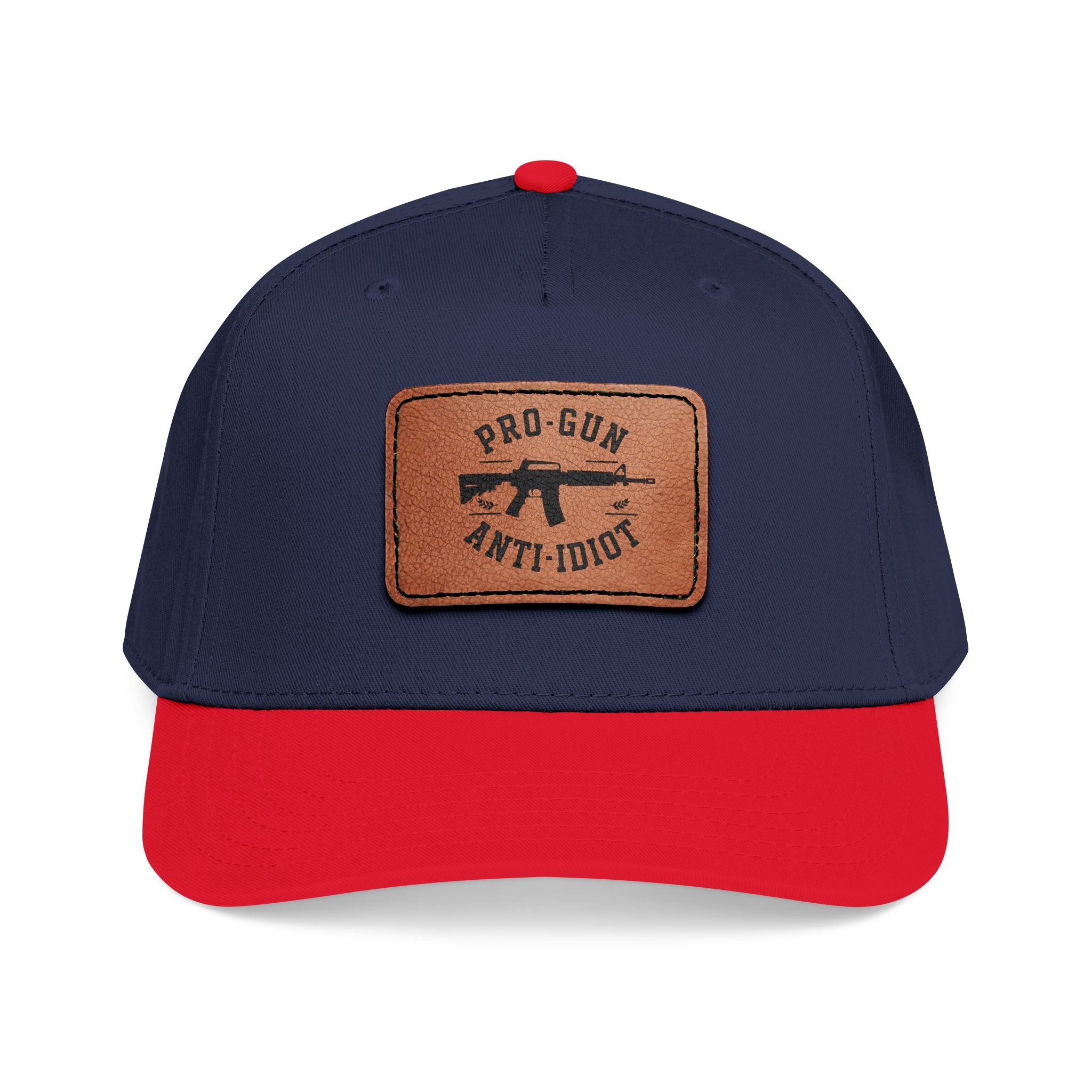 Pro-Gun Anti-Idiot Leather Patch Cap