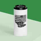 Can Cooler — "Guns Whiskey Beer & Liberty" Patriotic Outdoor Drink Koozie