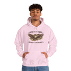 Patriotic Eagle Hoodie - "Land of the Free, Home of the Brave" Vintage American Sweatshirt