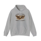 Patriotic Eagle Hoodie - "Land of the Free, Home of the Brave" Vintage American Sweatshirt
