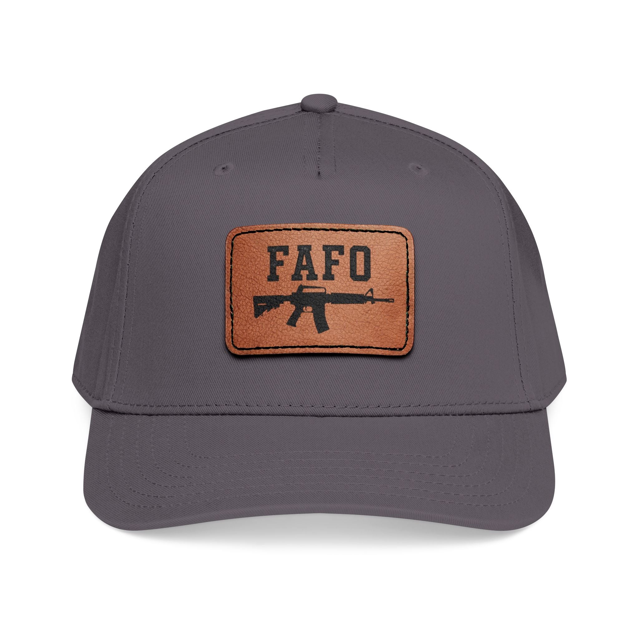 "FAFO" Leather Patch Hat