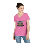 ICE Eagle Emblem Ladies' V-Neck T-Shirt