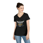 ICE Eagle Emblem Ladies' V-Neck T-Shirt