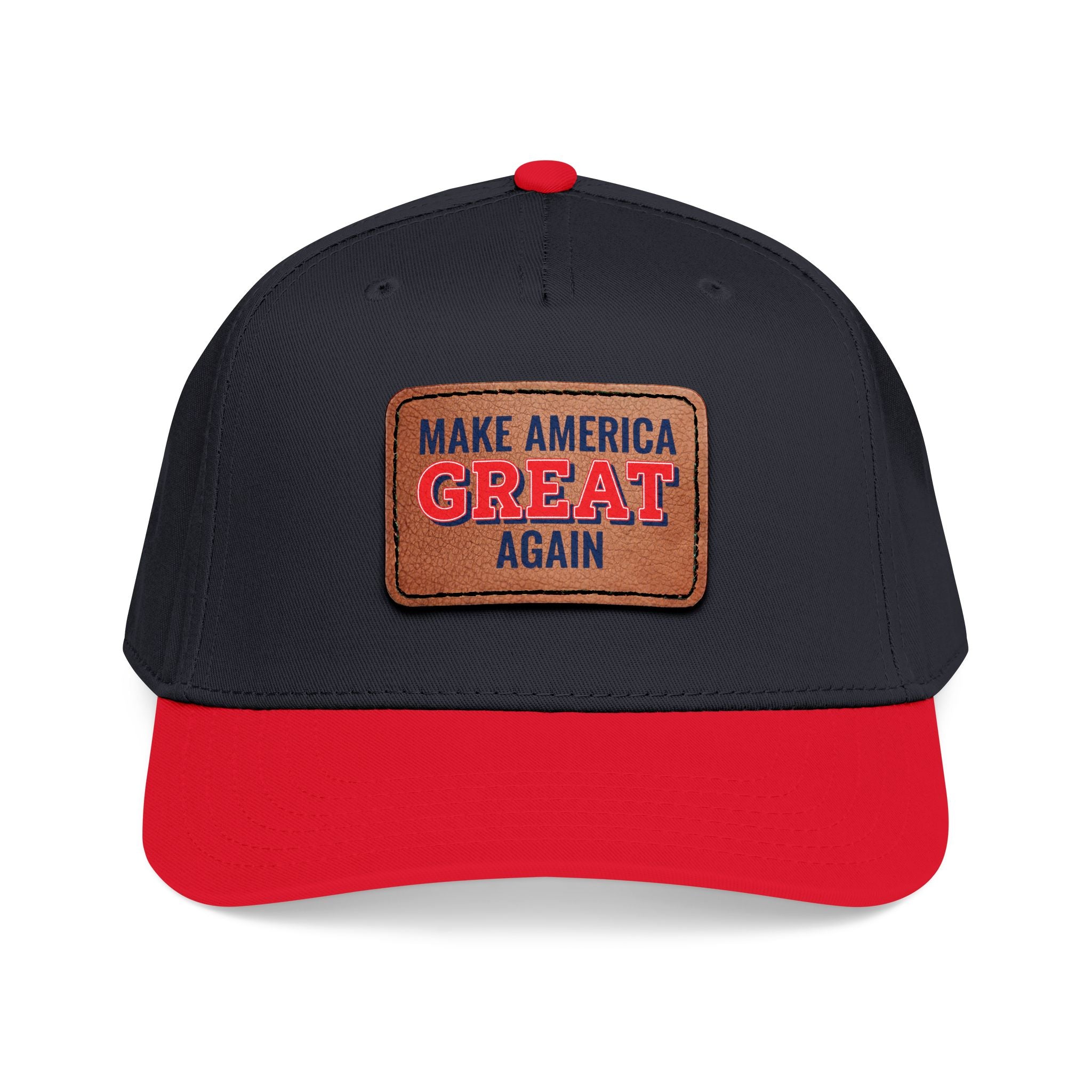 Make America Great Again Leather Patch Cap