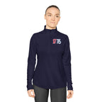 1776 Ladies Quarter-Zip Pullover — Women's Patriotic 4th of July Pullover