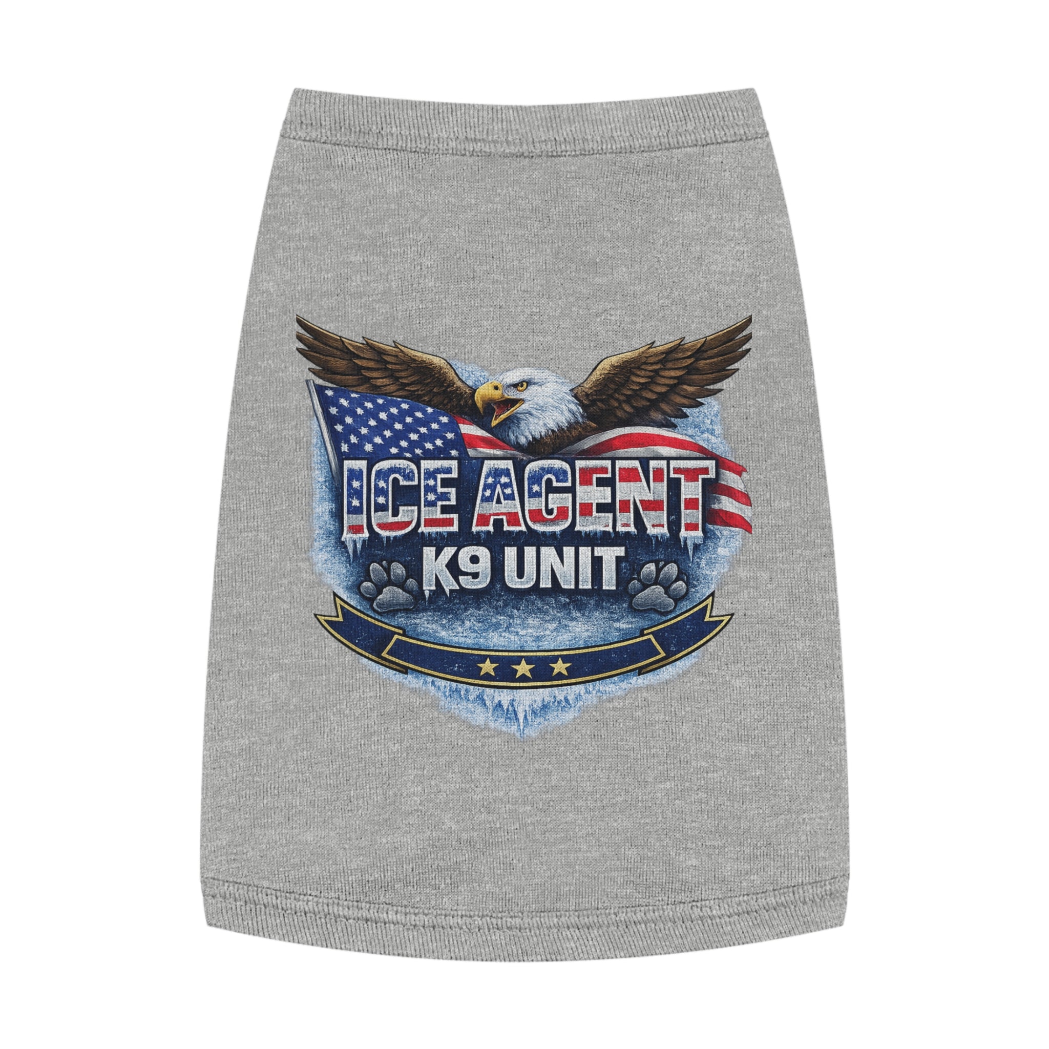 ICE AGENT K9 Unit Pet Tank Top — Patriotic Police K9 Dog Shirt