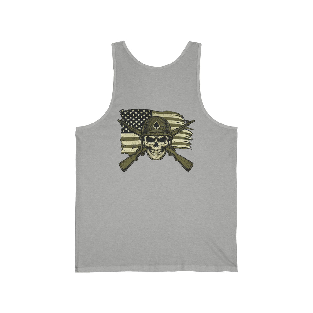 Skull Flag Tank Top — Patriotic American Flag Tank