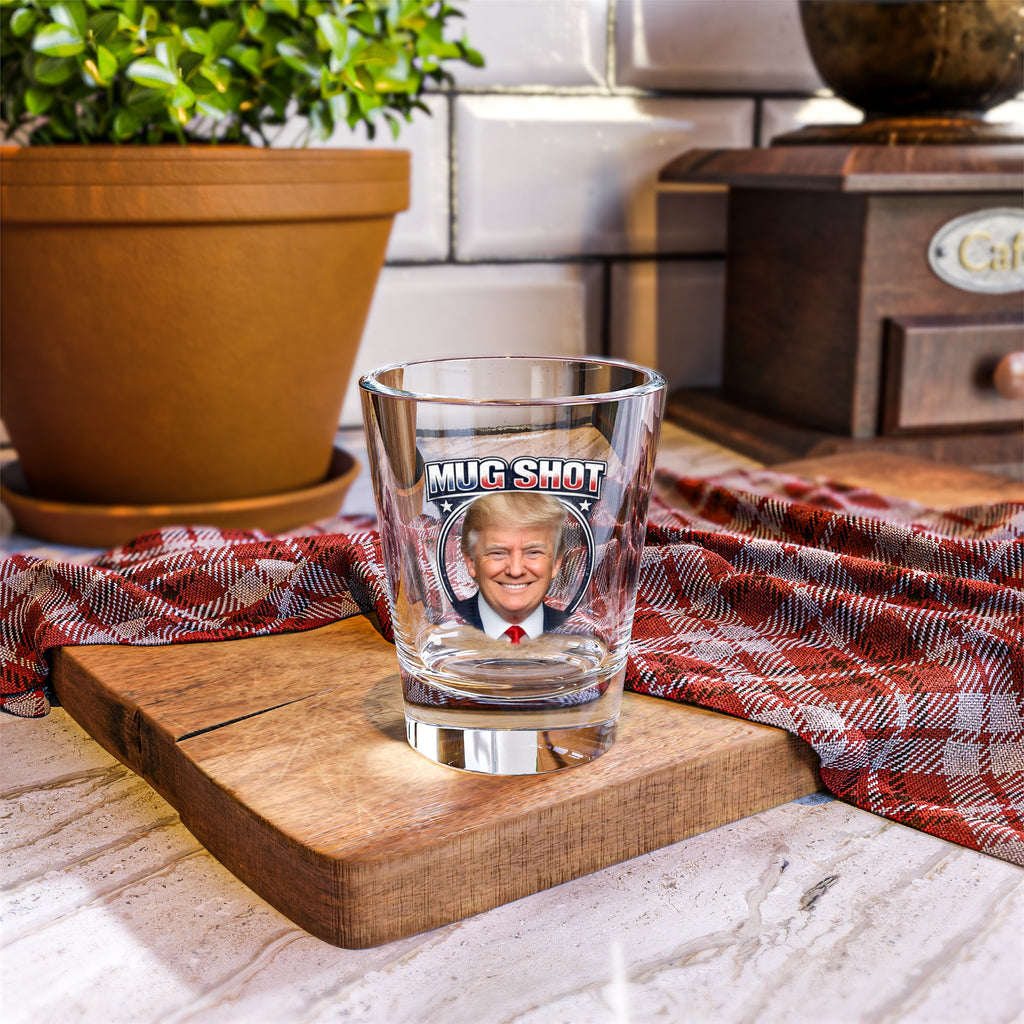 Patriotic 'Mug Shot' 1.5oz Shot Glass
