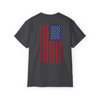 T-Shirt — "Trust God. Not Government." Patriotic American Flag Tee