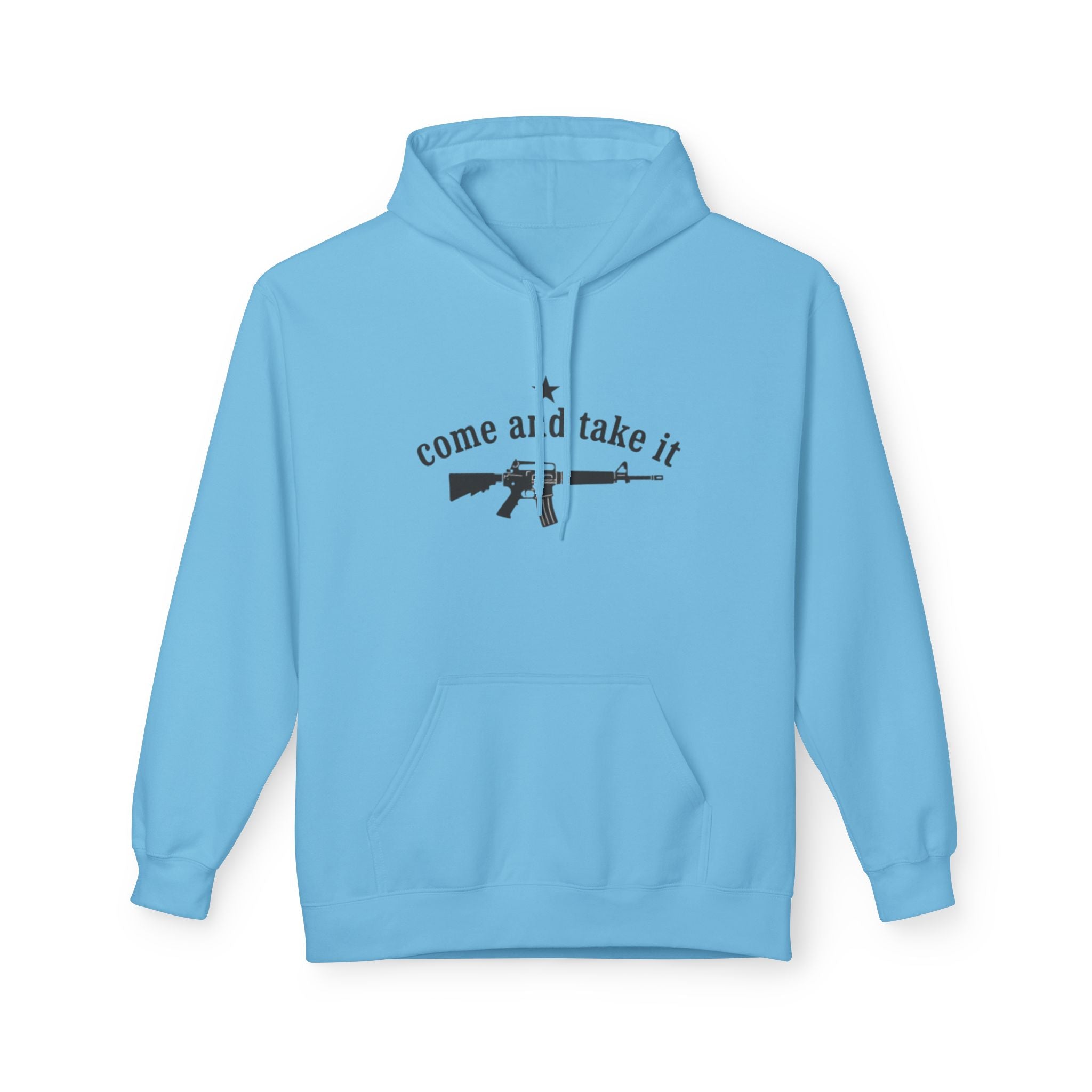 Patriotic "Come and Take It" Hoodie with American Flag - Pro-Second Amendment Pullover