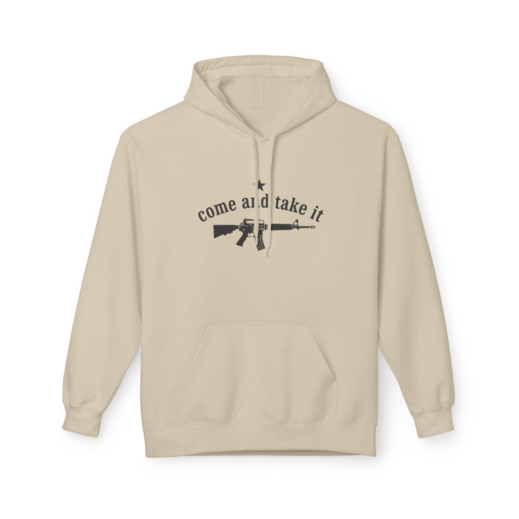 Patriotic "Come and Take It" Hoodie with American Flag - Pro-Second Amendment Pullover