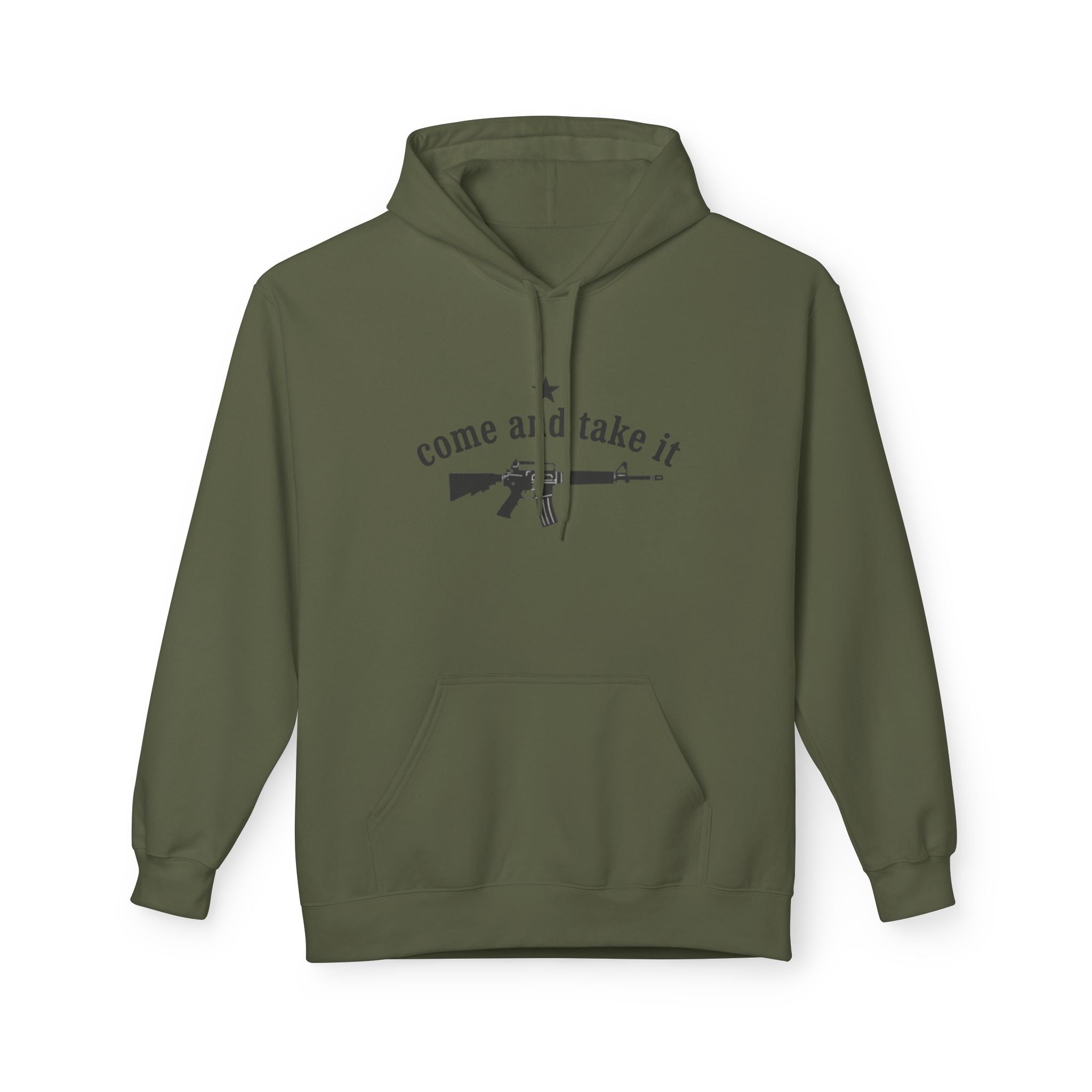 Patriotic "Come and Take It" Hoodie with American Flag - Pro-Second Amendment Pullover