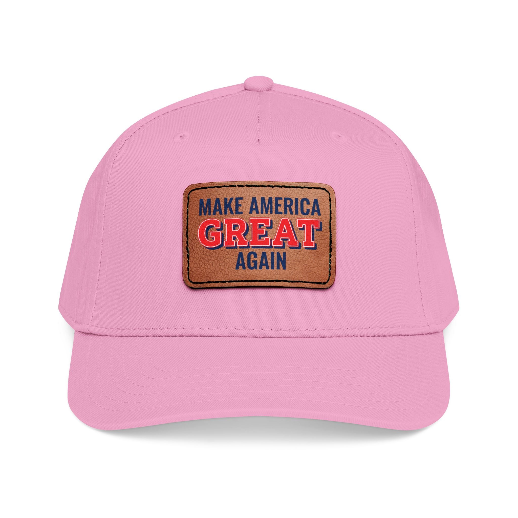 Make America Great Again Leather Patch Cap