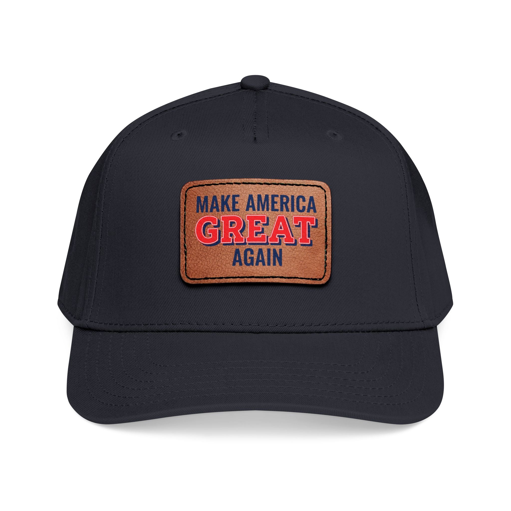 Make America Great Again Leather Patch Cap