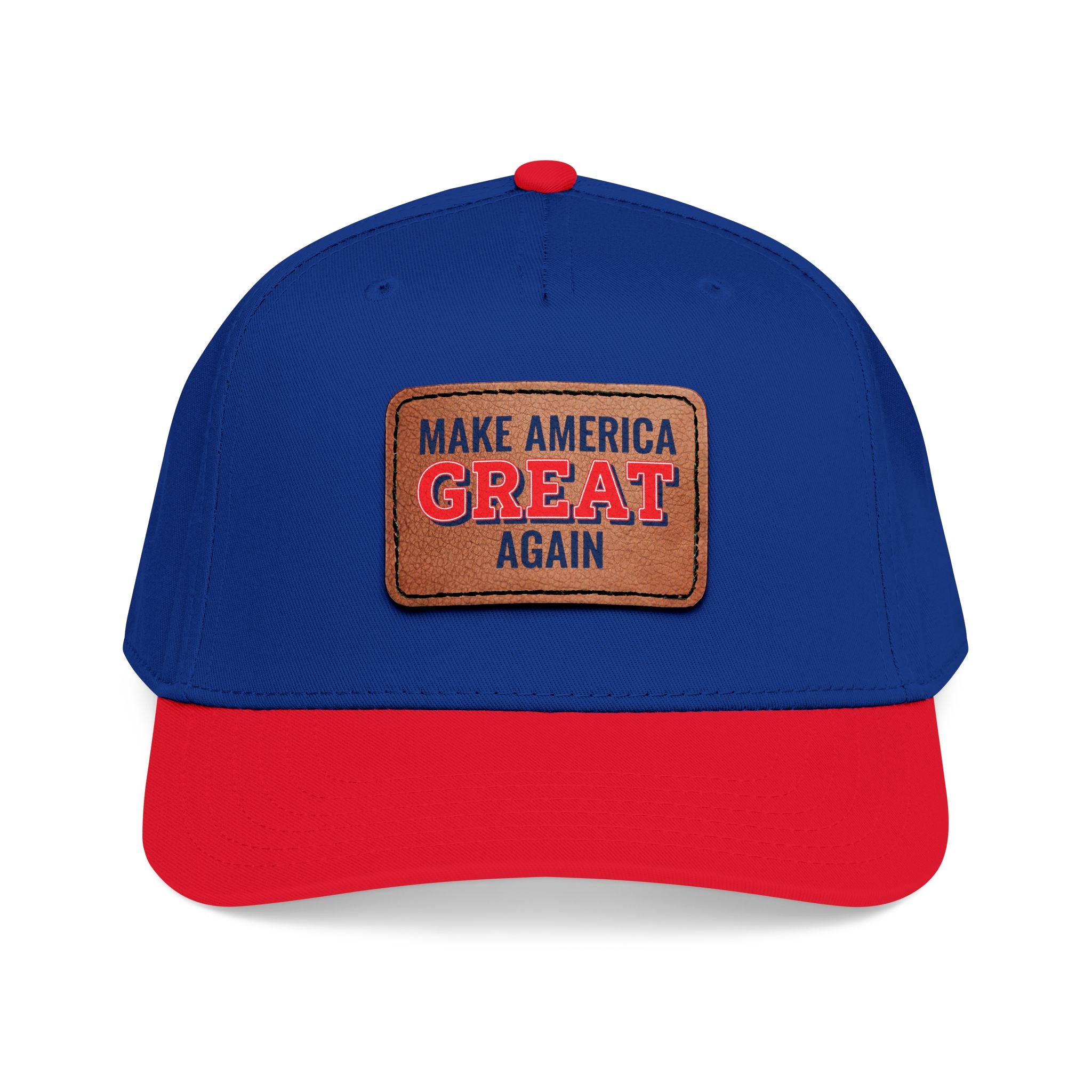 Make America Great Again Leather Patch Cap