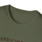 Patriotic Eagle T-Shirt — "Land of the Free, Home of the Brave"