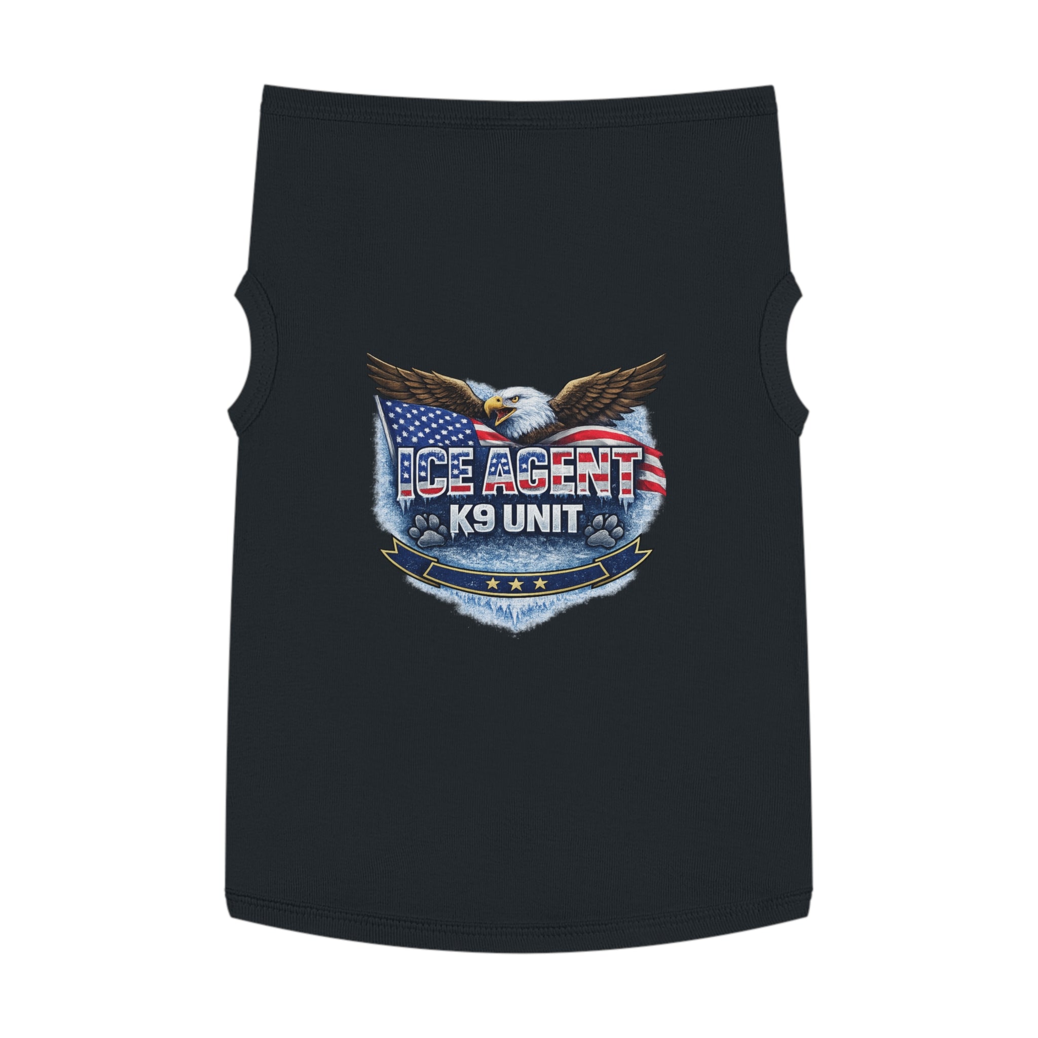 ICE AGENT K9 Unit Pet Tank Top — Patriotic Police K9 Dog Shirt