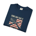 Come and Take It T-Shirt — American Flag Rifle Badge Tee