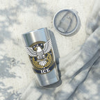 "ICE" Eagle Emblem Patriotic Tumbler — 20oz Insulated Travel Cup