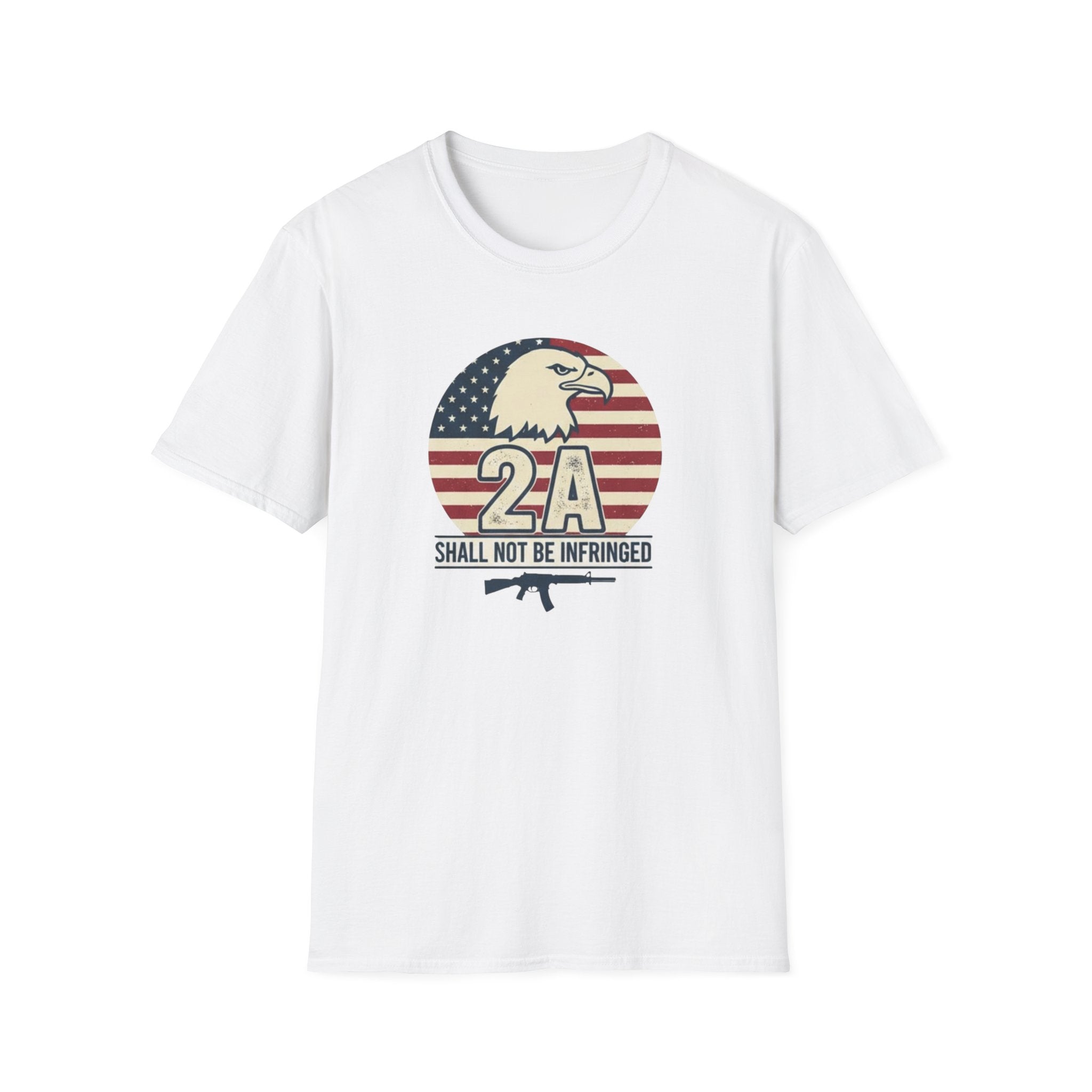 2A 'Shall Not Be Infringed' T-Shirt — American Eagle & Flag 2nd Amendment Tee