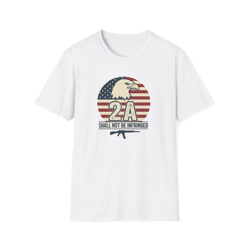 2A 'Shall Not Be Infringed' T-Shirt — American Eagle & Flag 2nd Amendment Tee