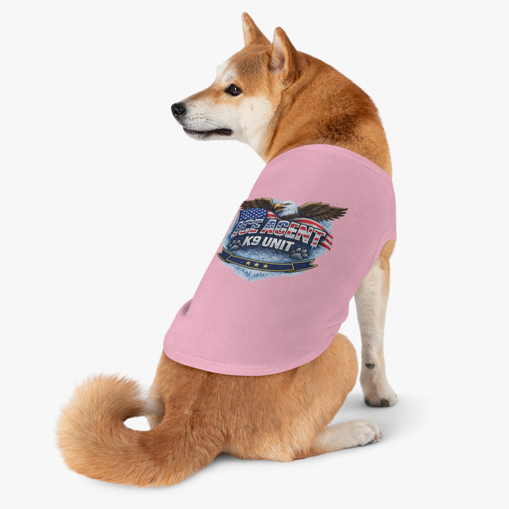 ICE AGENT K9 Unit Pet Tank Top — Patriotic Police K9 Dog Shirt