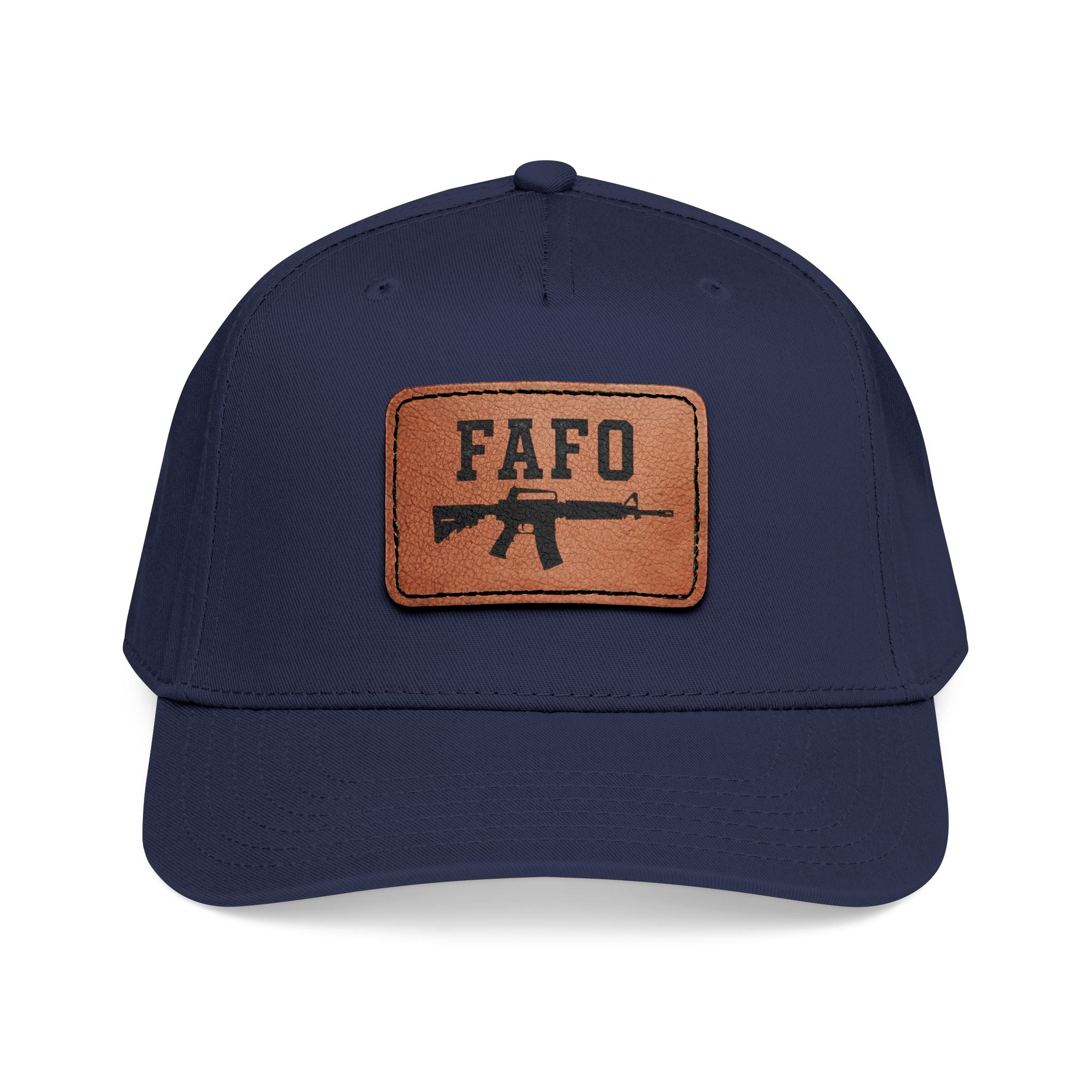 "FAFO" Leather Patch Hat