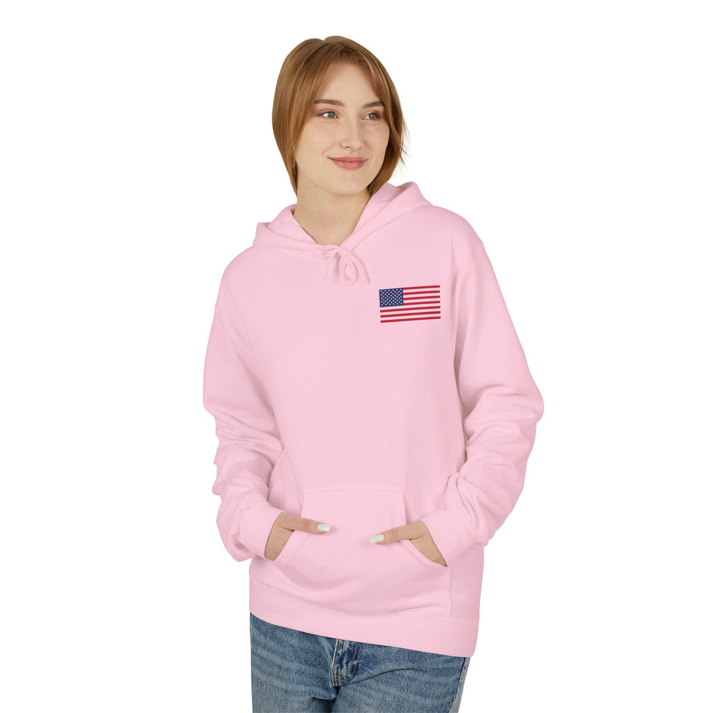 Skull & Cross Rifles American Flag Hoodie — Military Style Tactical Pullover