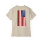 T-Shirt — "Trust God. Not Government." Patriotic American Flag Tee