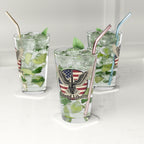 Defend Liberty 16oz Pint Glass – American Flag Eagle Beer Glass