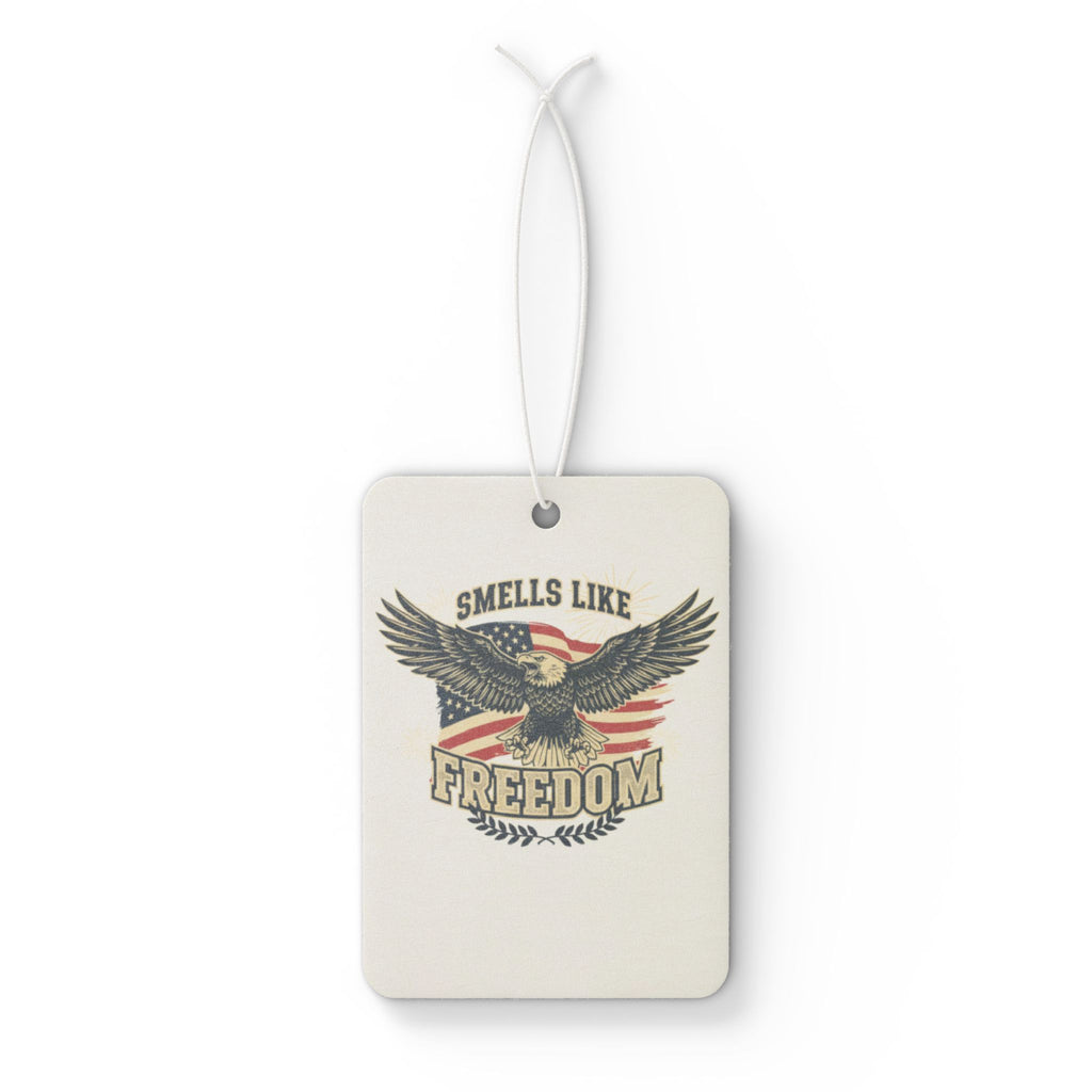 Smells Like Freedom Car Air Freshener — Patriotic Eagle Design