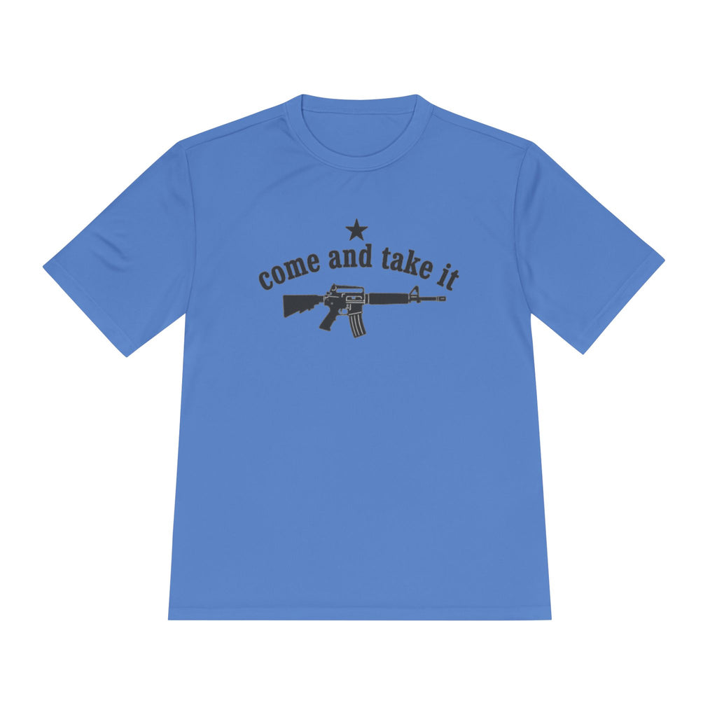 Come and Take It AR-15 Tee — Patriotic American Flag Moisture-Wicking Shirt