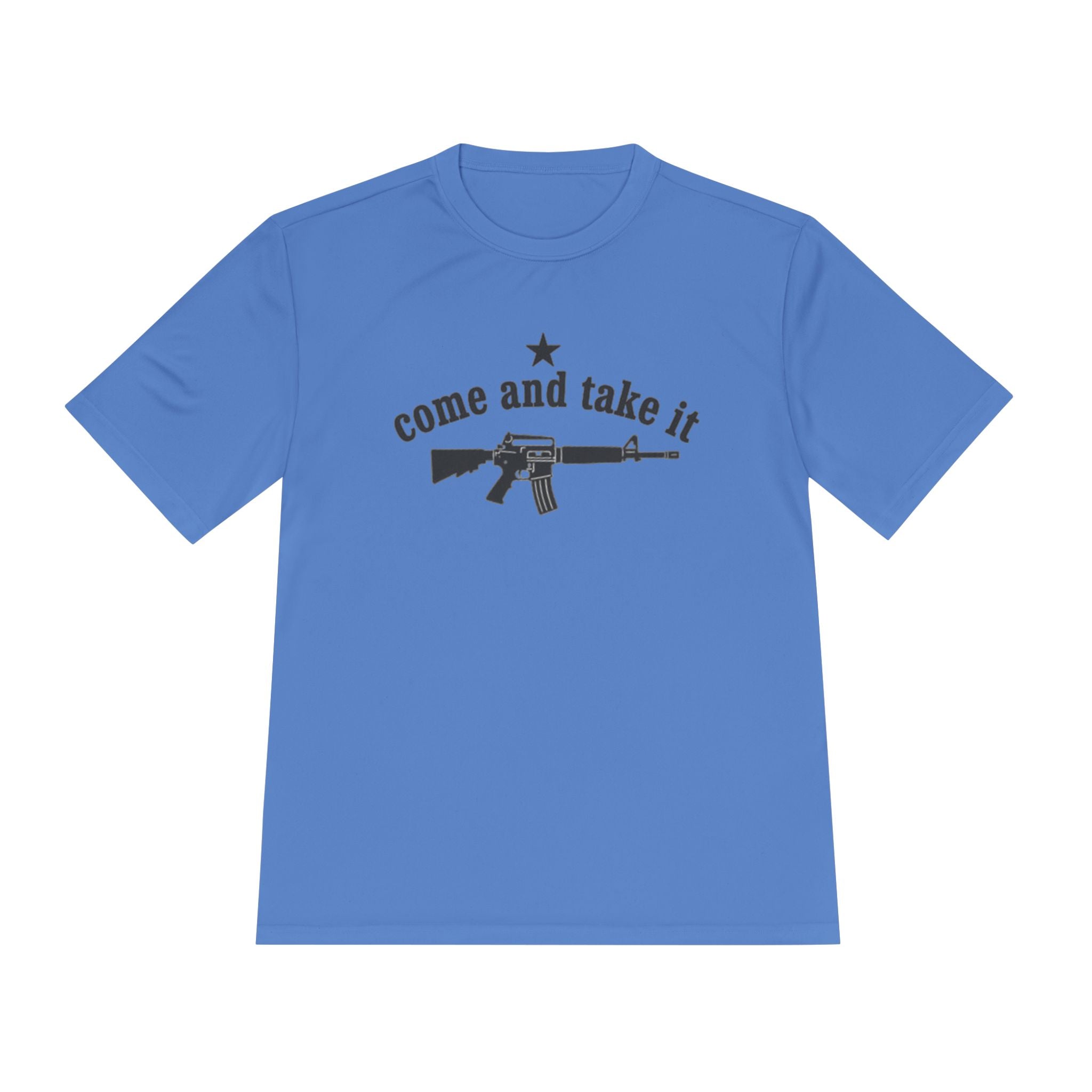 Come and Take It AR-15 Tee — Patriotic American Flag Moisture-Wicking Shirt