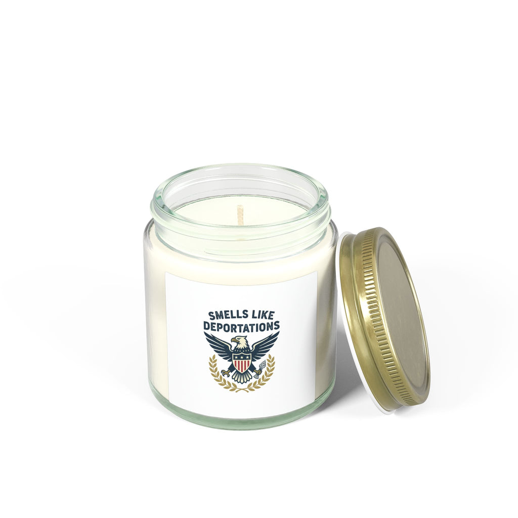 Scented Candle — Coconut Apricot Wax "Smells Like Deportations" (4oz, 9oz)