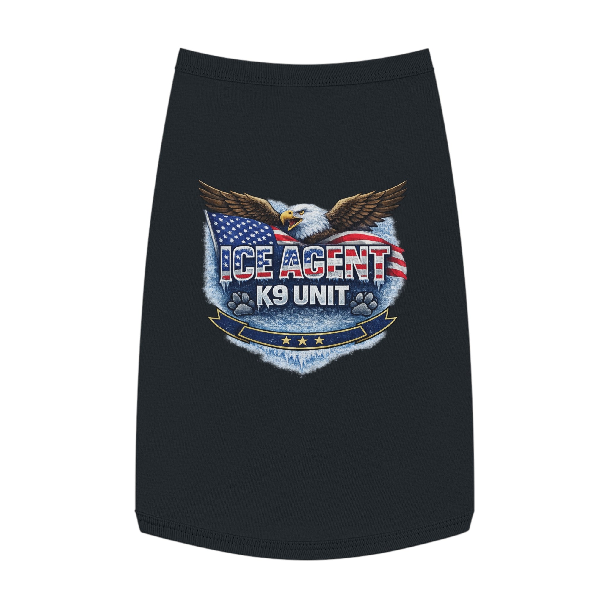 ICE AGENT K9 Unit Pet Tank Top — Patriotic Police K9 Dog Shirt