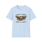 Patriotic Eagle T-Shirt — "Land of the Free, Home of the Brave"