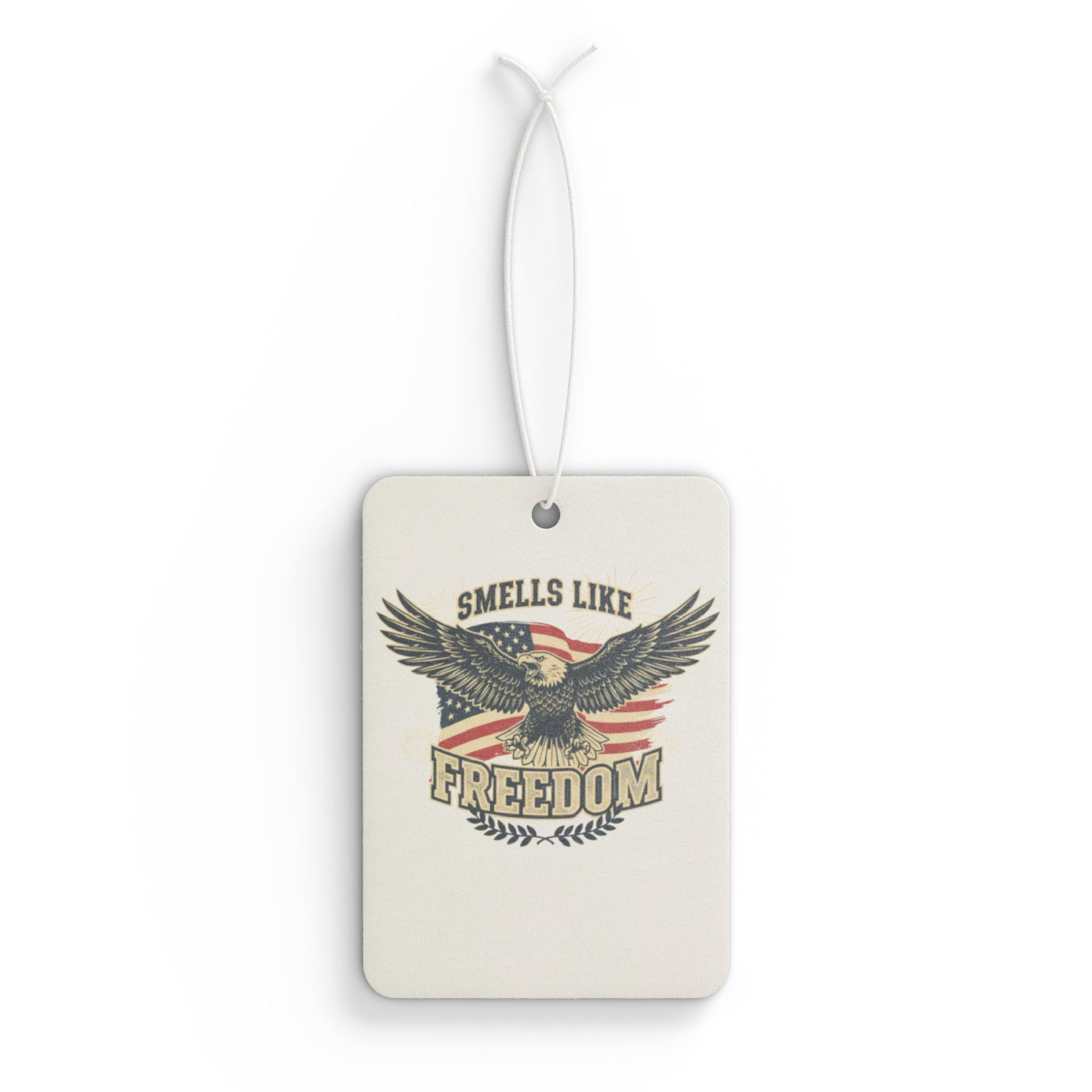 Smells Like Freedom Car Air Freshener — Patriotic Eagle Design