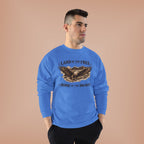 Patriotic Eagle Crewneck Sweatshirt — "Land of the Free, Home of the Brave"