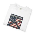 Come and Take It T-Shirt — American Flag Rifle Badge Tee