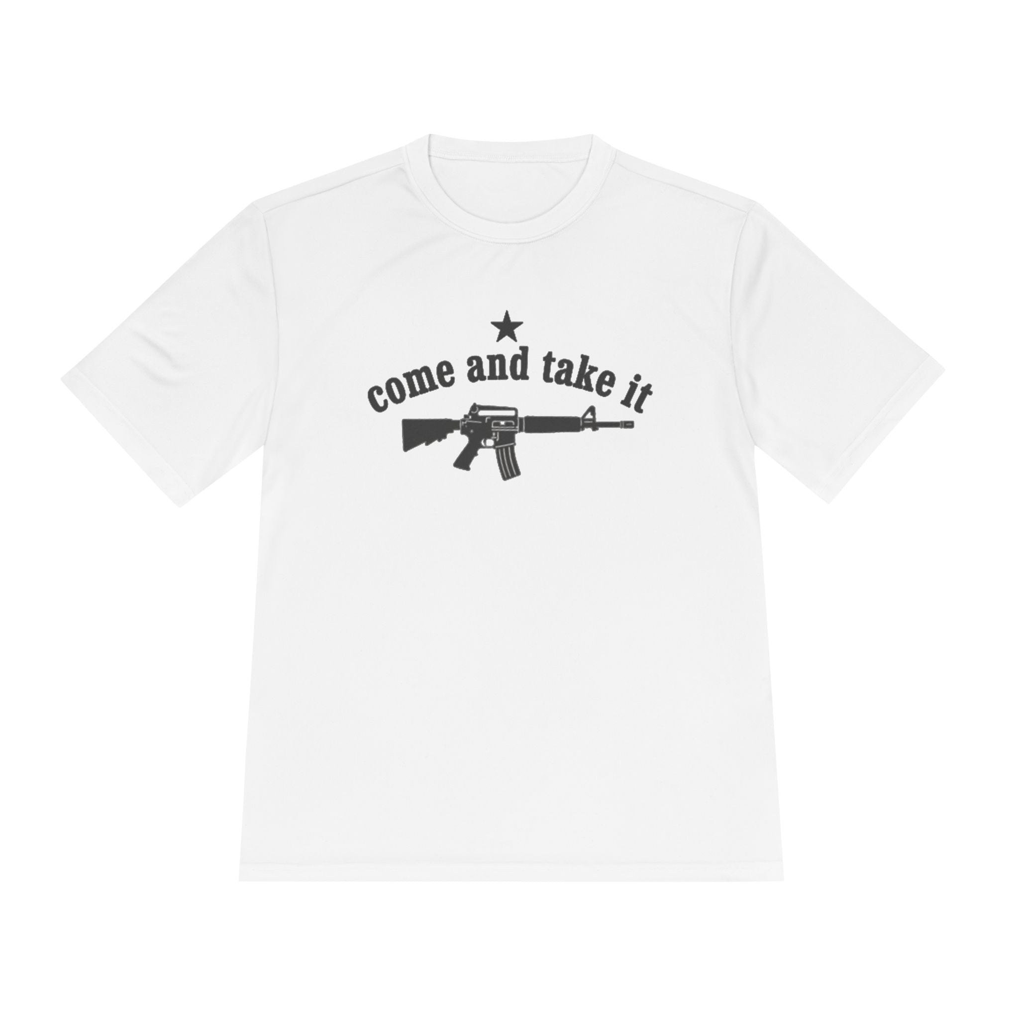 Come and Take It AR-15 Tee — Patriotic American Flag Moisture-Wicking Shirt