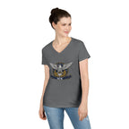 ICE Eagle Emblem Ladies' V-Neck T-Shirt