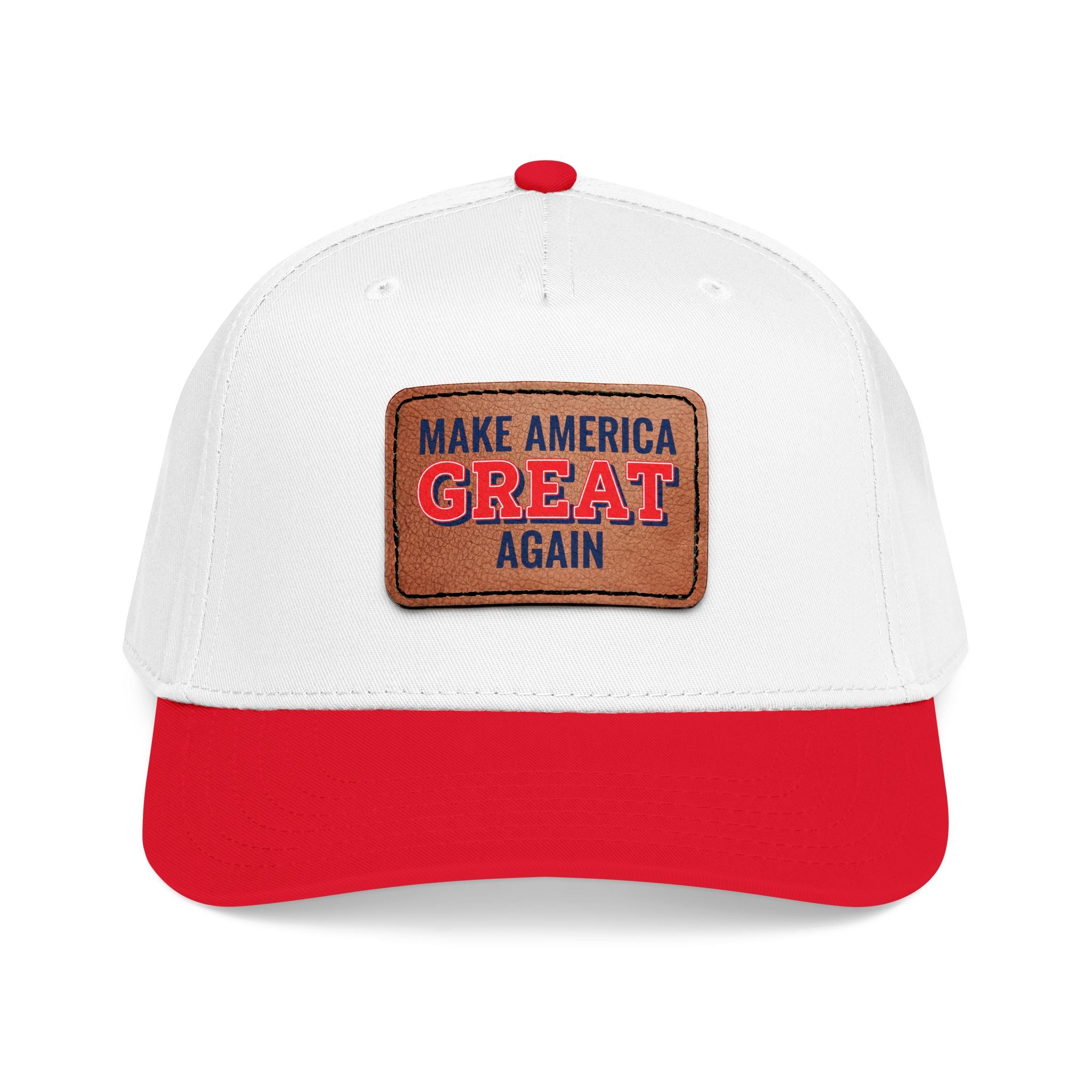 Make America Great Again Leather Patch Cap