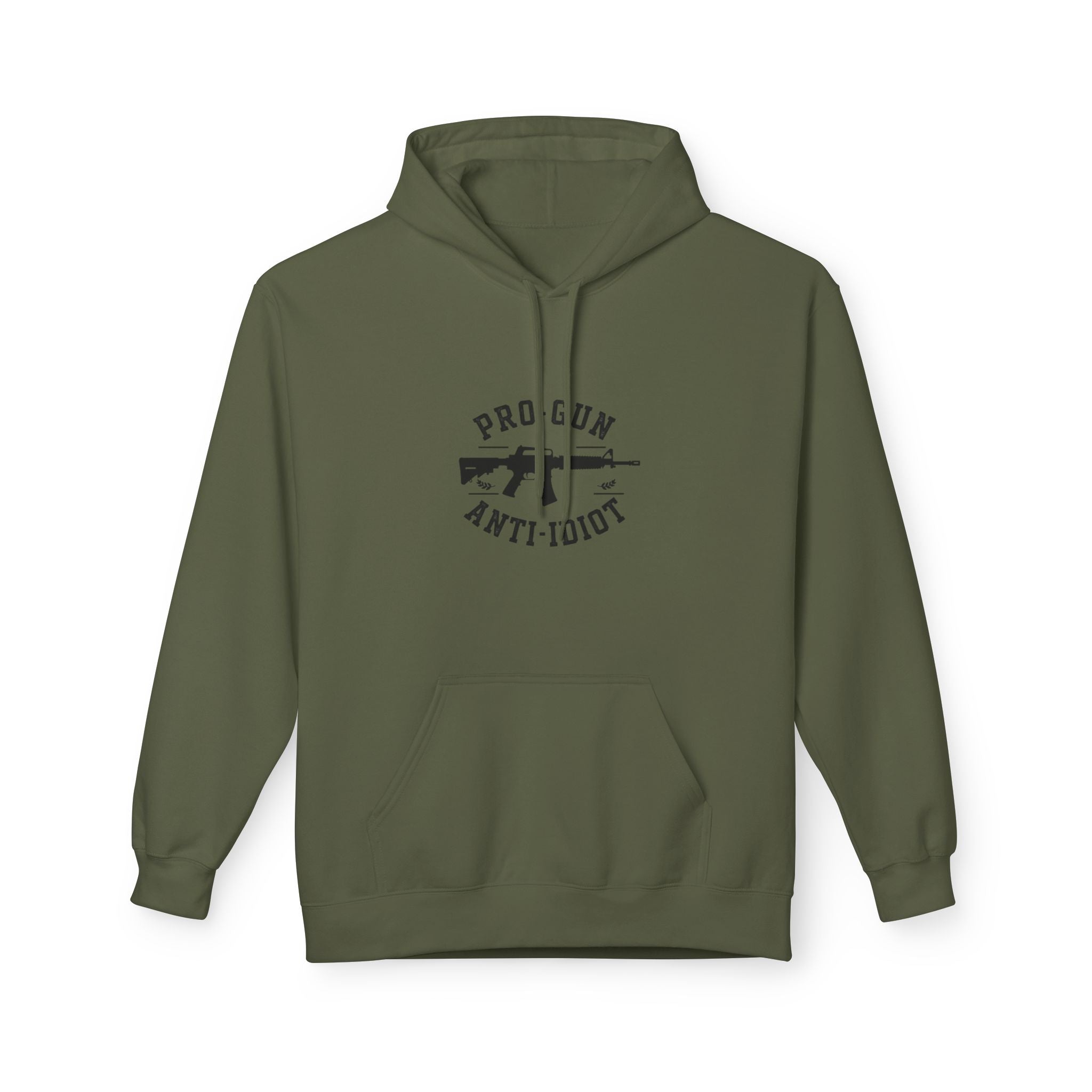Pro Gun Anti-Idiot Hoodie — Rifle Graphic Pullover