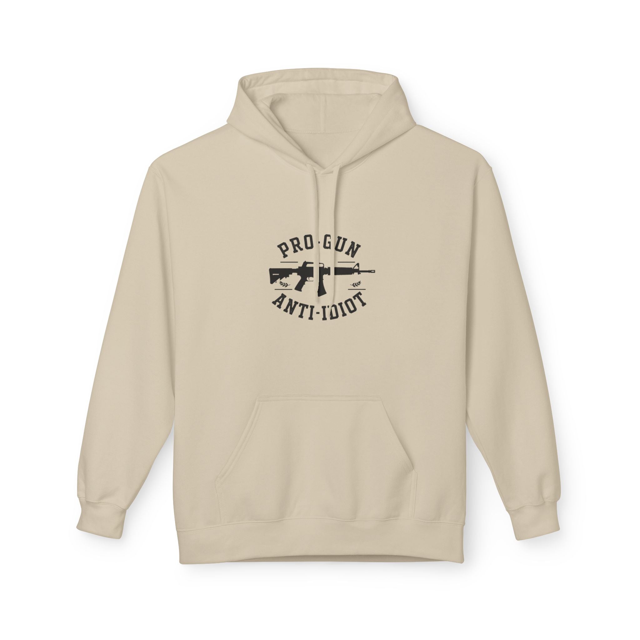 Pro Gun Anti-Idiot Hoodie — Rifle Graphic Pullover